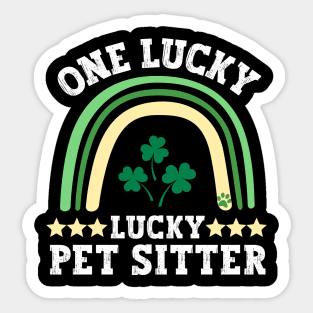 One lucky pet sitter Sticker